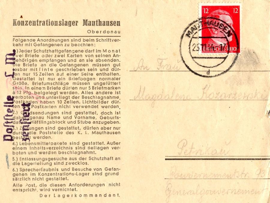 j kozarzewski list oboz 1944